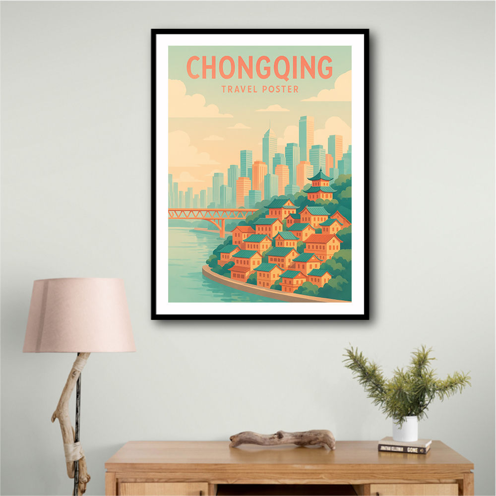 Chongqing China Travel Poster