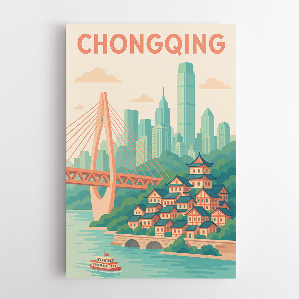 Chongqing China Travel Poster 1