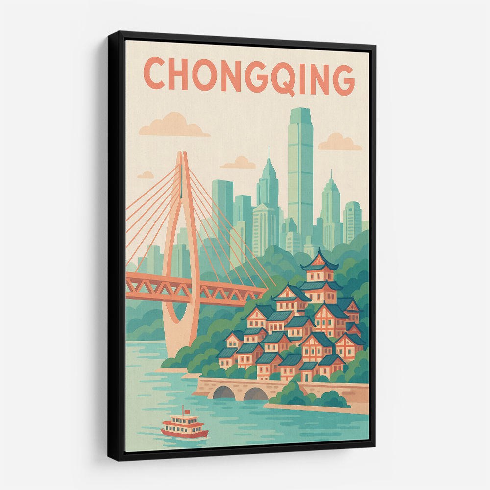 Chongqing China Travel Poster 1
