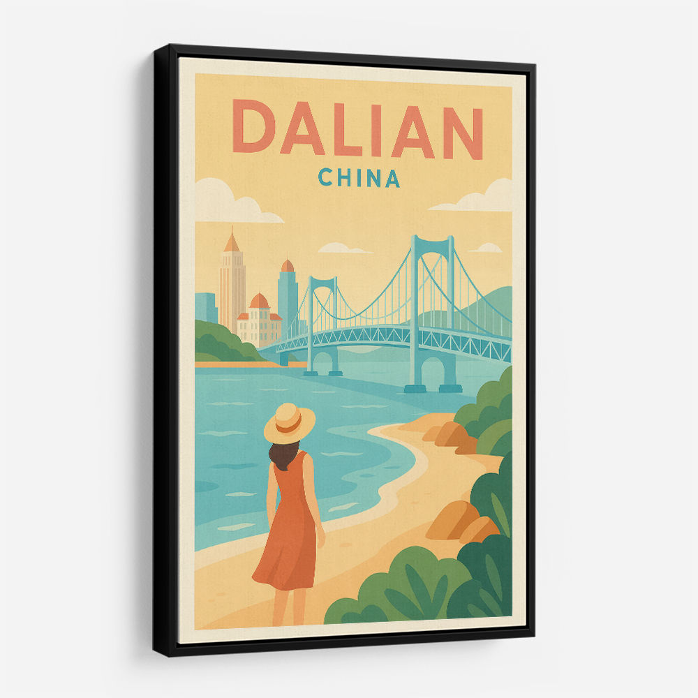 Dalian China Travel Poster
