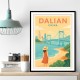 Dalian China Travel Poster