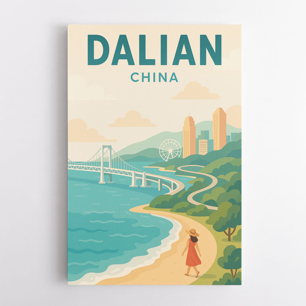 Dalian China Travel Poster 1