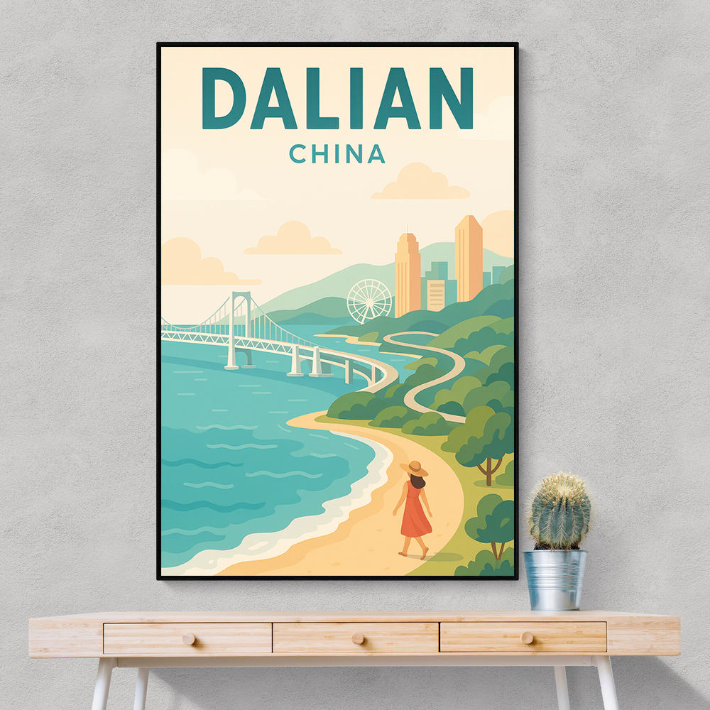 Dalian China Travel Poster 1