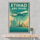 Etihad Abu Dhabi Travel Poster 