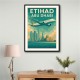 Etihad Abu Dhabi Travel Poster 