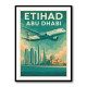 Etihad Abu Dhabi Travel Poster 