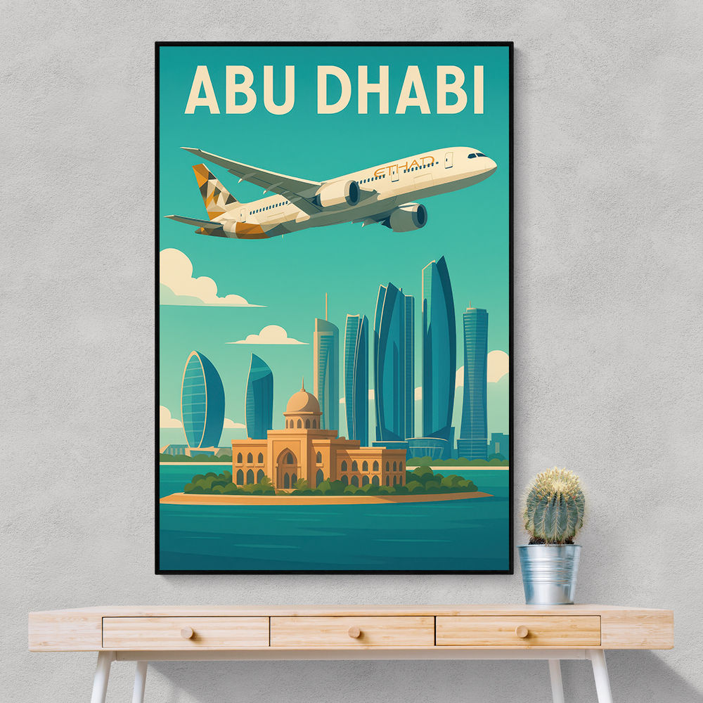 Etihad Abu Dhabi Travel Poster 1