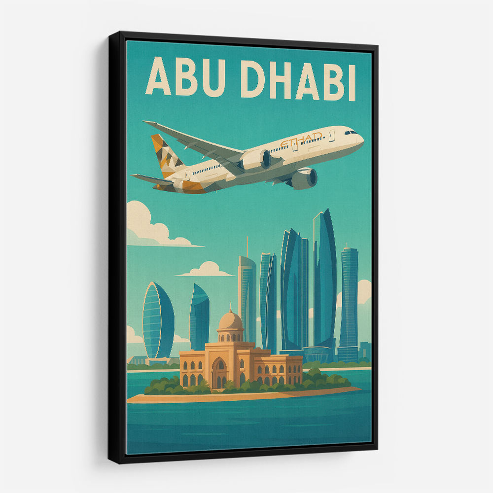 Etihad Abu Dhabi Travel Poster 1