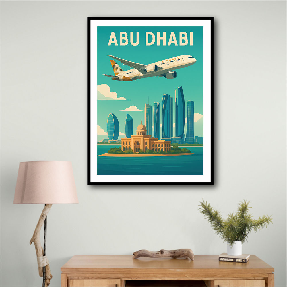Etihad Abu Dhabi Travel Poster 1