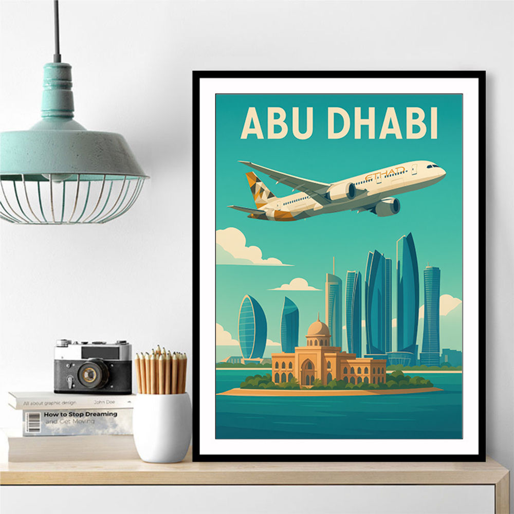 Etihad Abu Dhabi Travel Poster 1