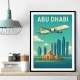 Etihad Abu Dhabi Travel Poster 1