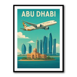Etihad Abu Dhabi Travel Poster 1