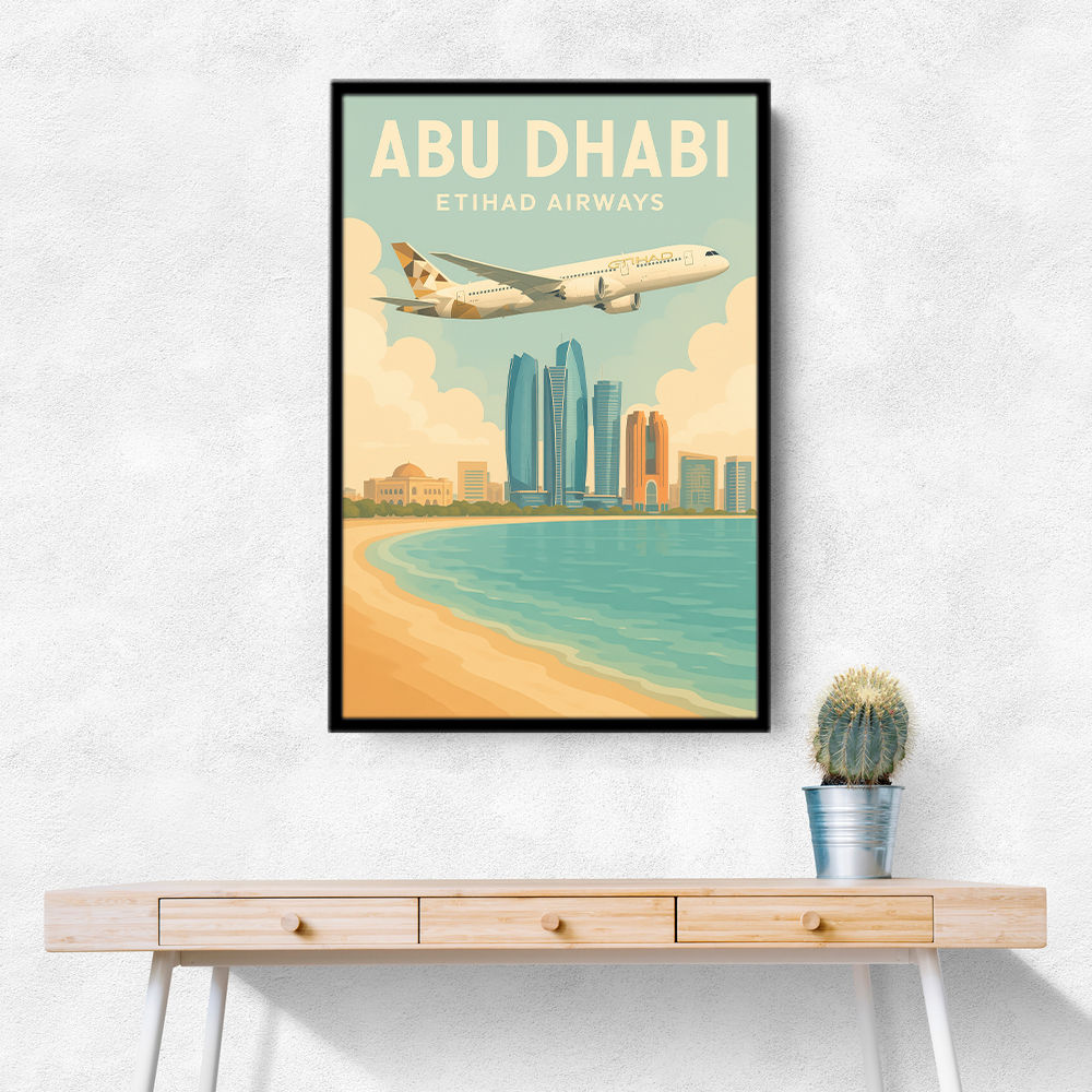 Etihad Abu Dhabi Travel Poster 2
