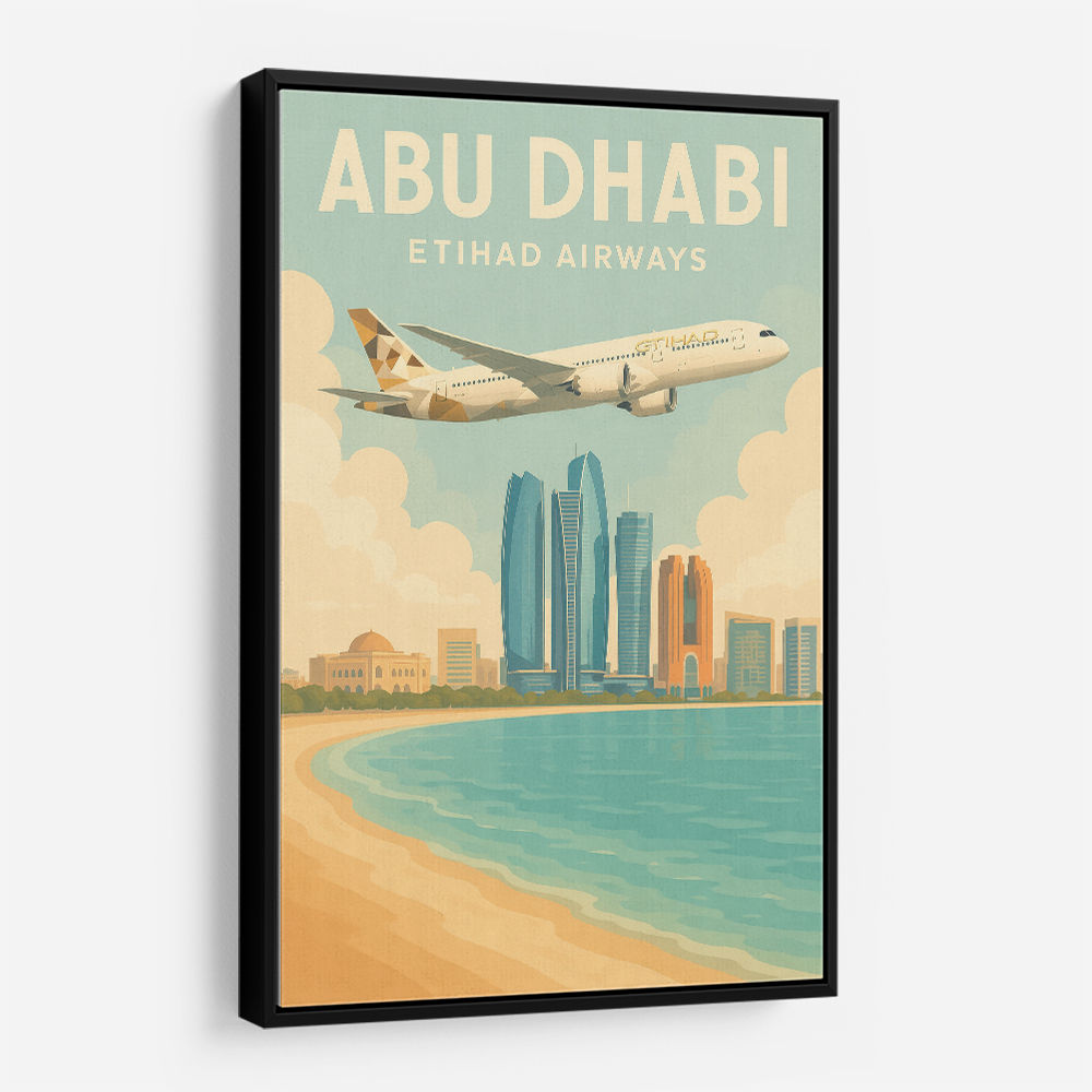 Etihad Abu Dhabi Travel Poster 2