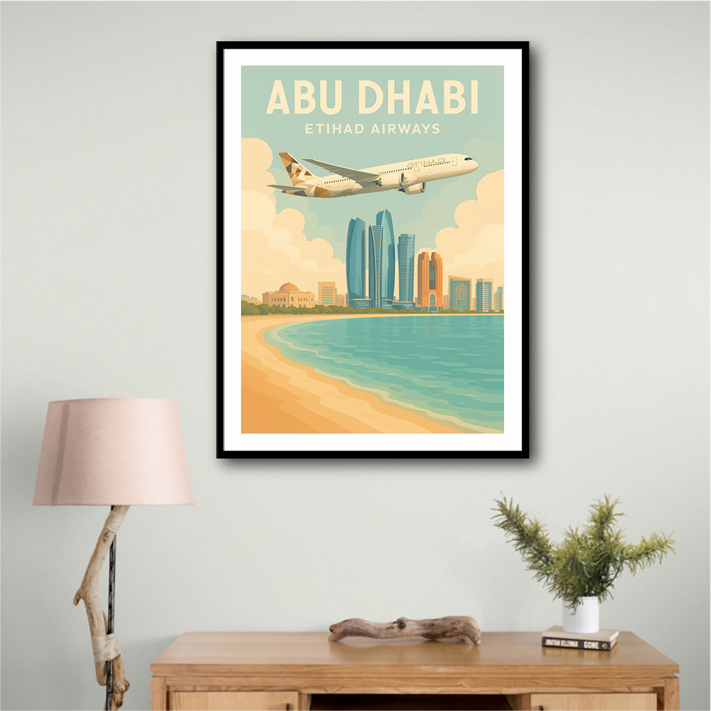 Etihad Abu Dhabi Travel Poster 2