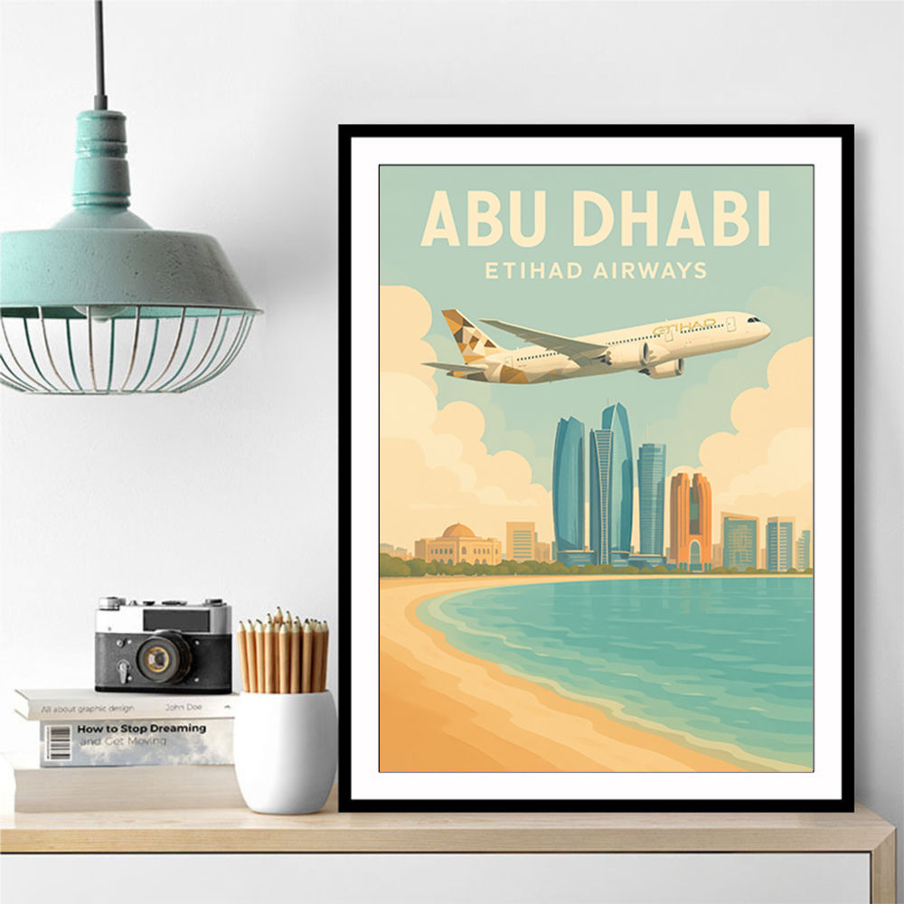 Etihad Abu Dhabi Travel Poster 2
