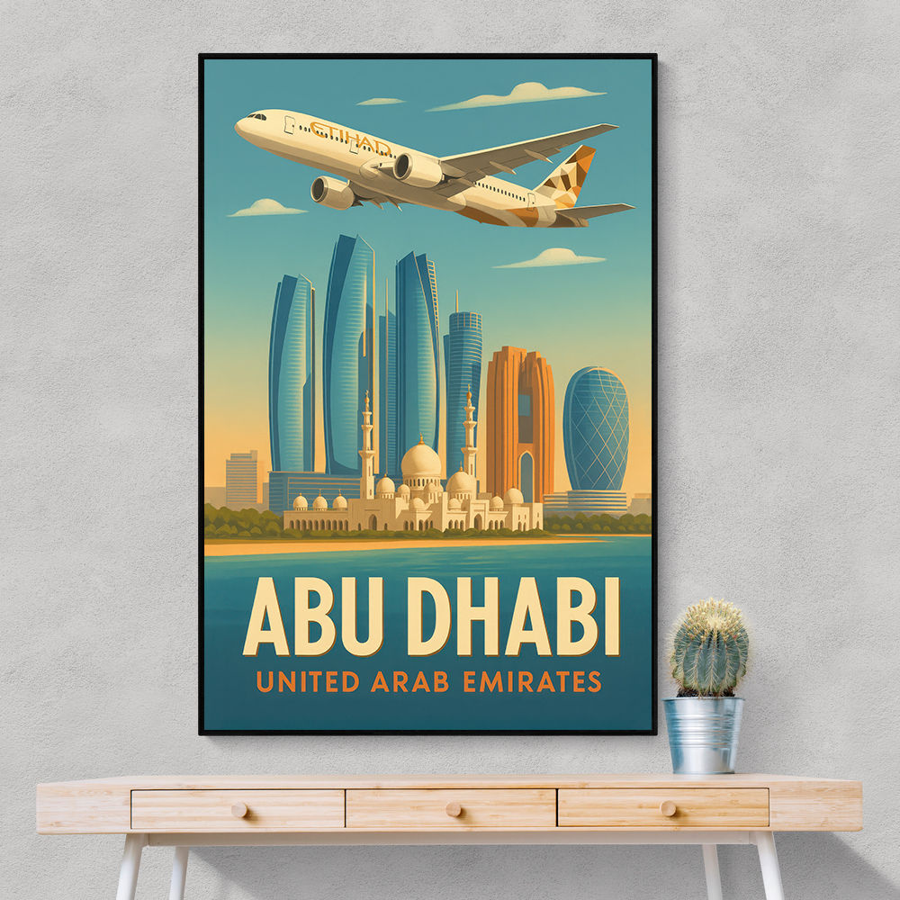 Etihad Abu Dhabi Travel Poster 3