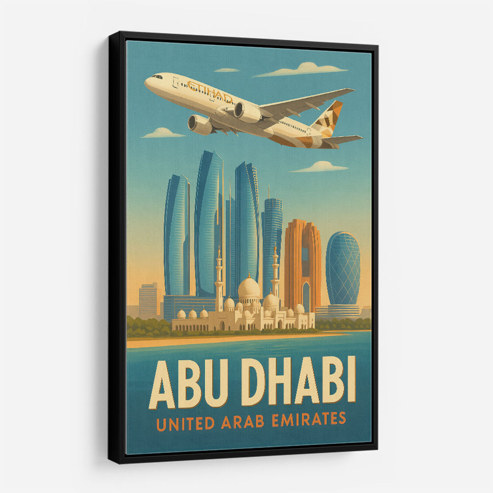 Etihad Abu Dhabi Travel Poster 3