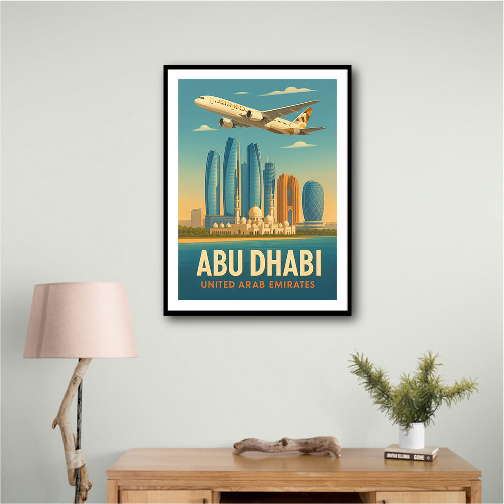 Etihad Abu Dhabi Travel Poster 3