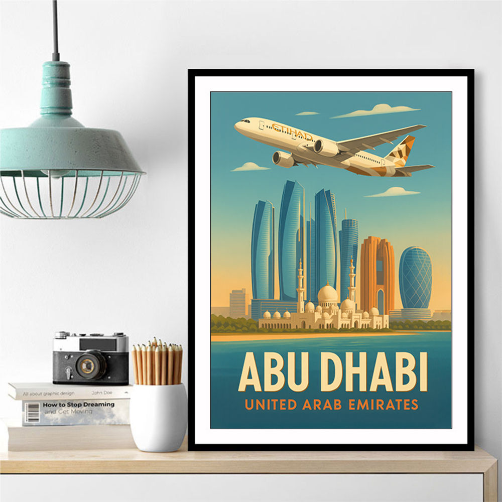 Etihad Abu Dhabi Travel Poster 3