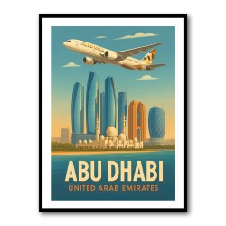 Etihad Abu Dhabi Travel Poster 3