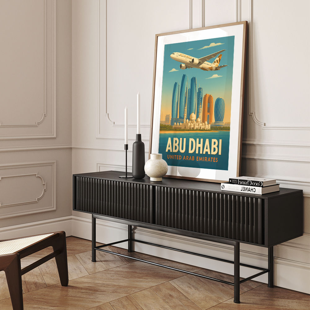 Etihad Abu Dhabi Travel Poster 3