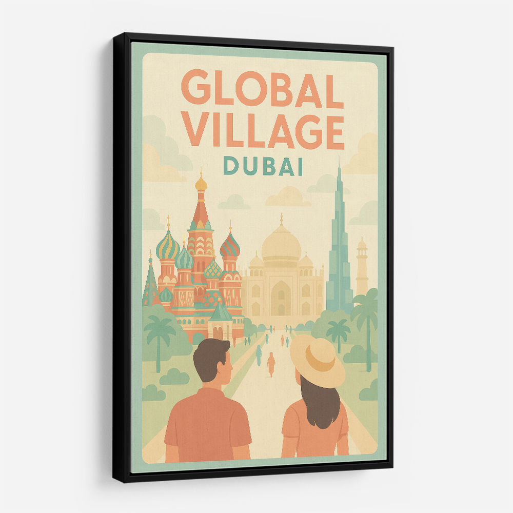 Global Village Travel Poster