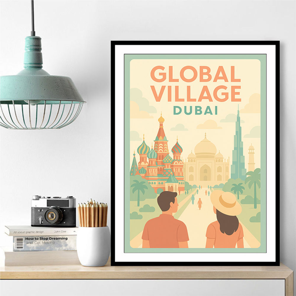 Global Village Travel Poster