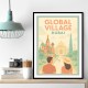 Global Village Travel Poster
