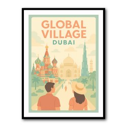 Global Village Travel Poster