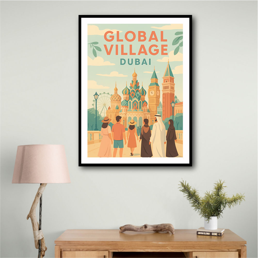 Global Village Travel Poster 2