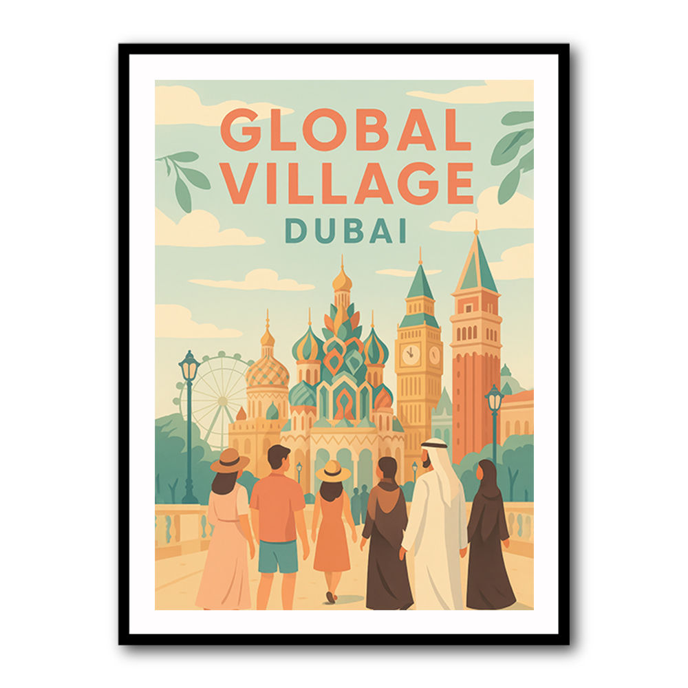 Global Village Travel Poster 2