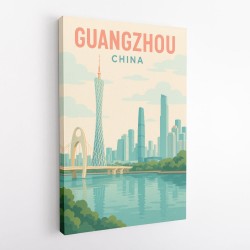 Guangzhou China Travel Poster  