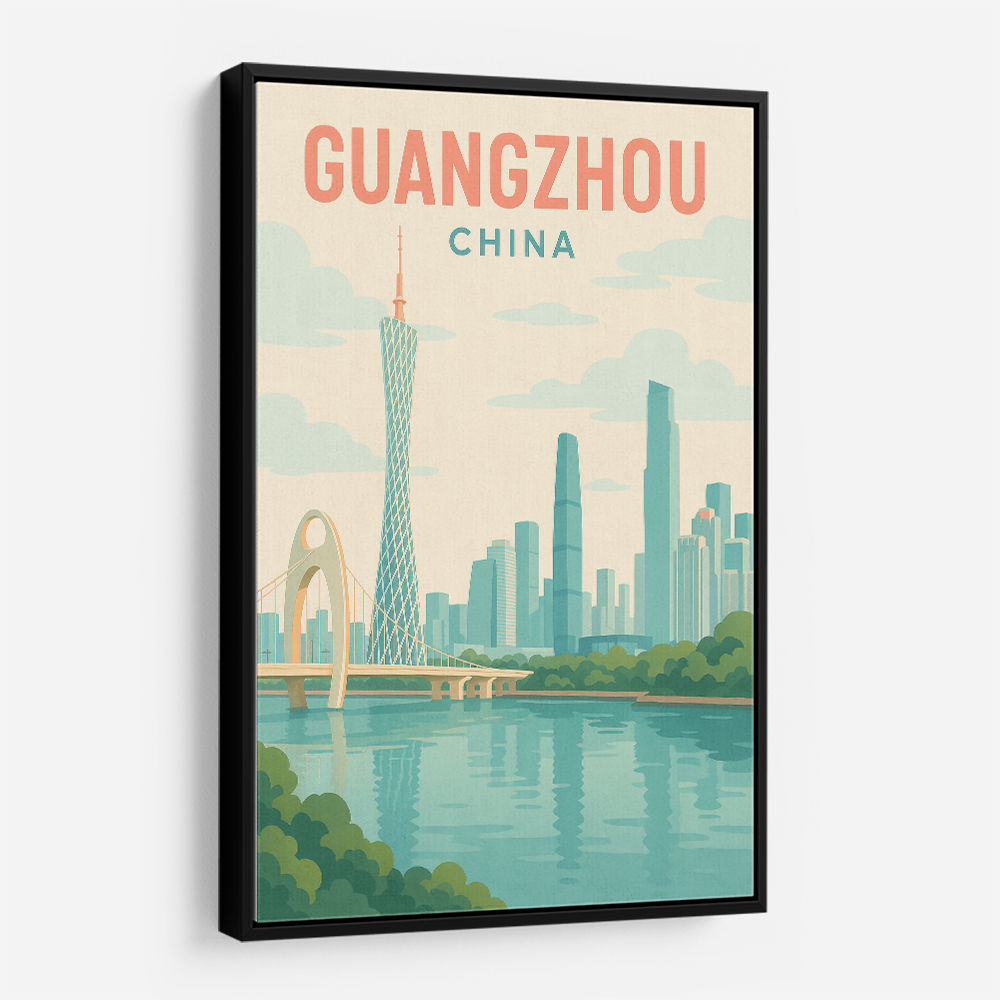 Guangzhou China Travel Poster  