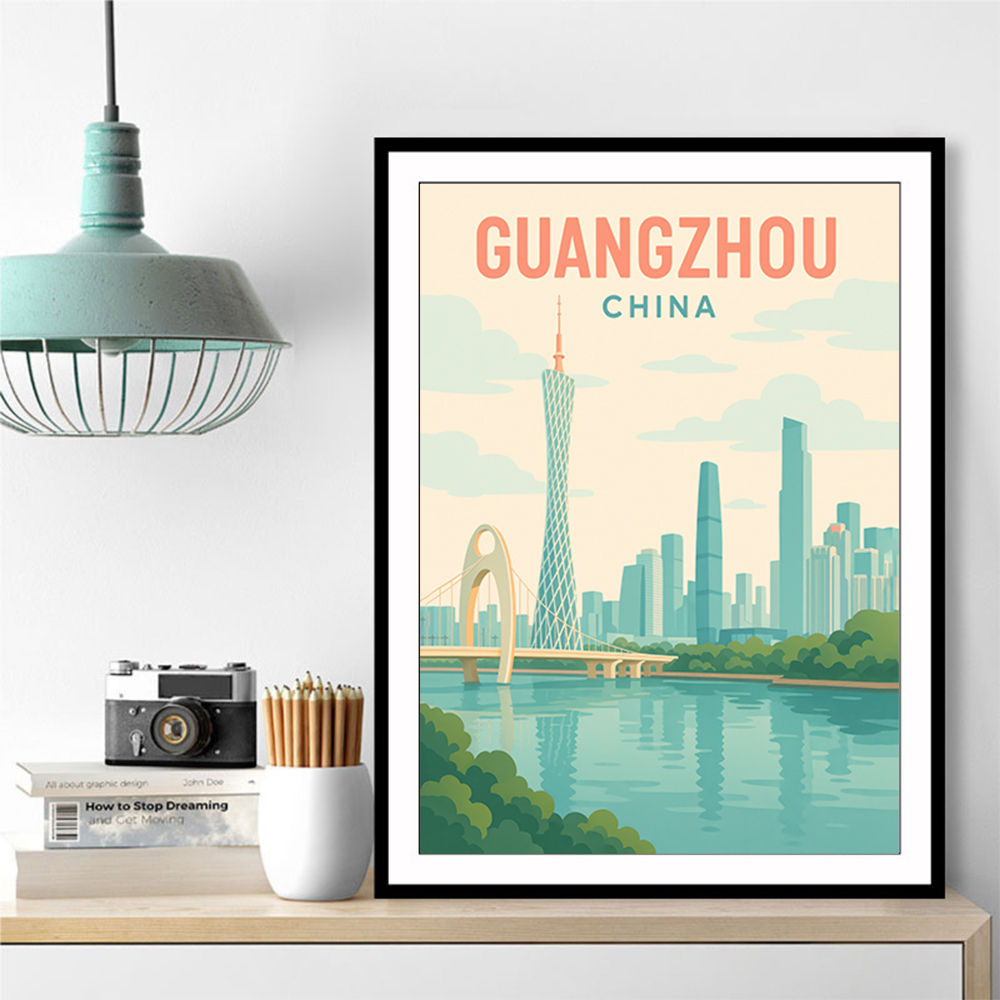 Guangzhou China Travel Poster  