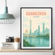 Guangzhou China Travel Poster  