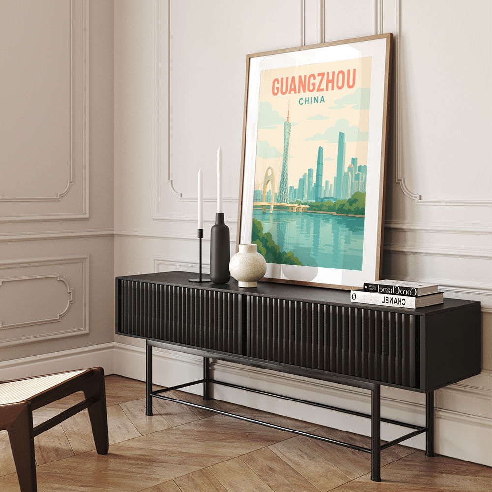 Guangzhou China Travel Poster  