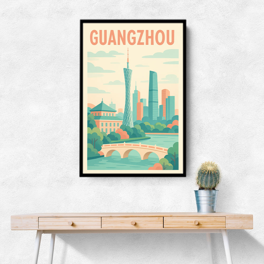 Guangzhou China Travel Poster 1