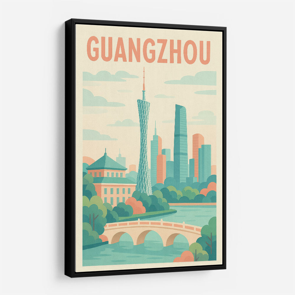 Guangzhou China Travel Poster 1
