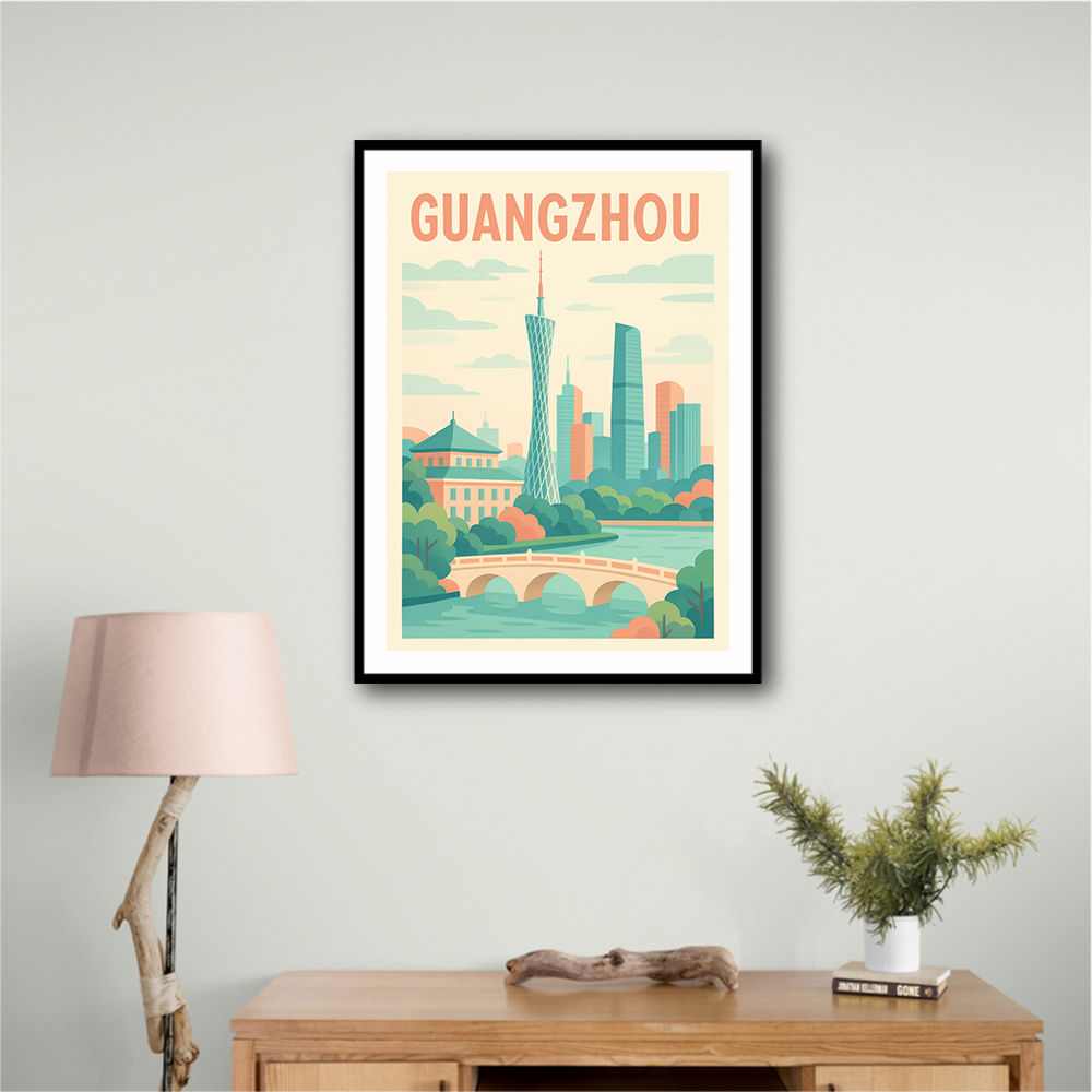 Guangzhou China Travel Poster 1