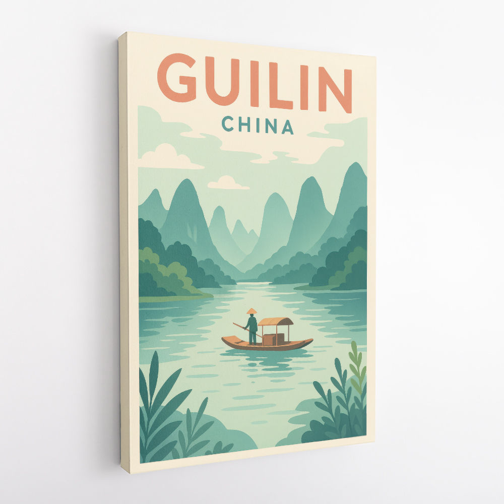 Guilin China Travel Poster