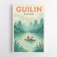 Guilin China Travel Poster