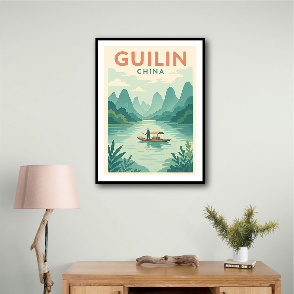 Guilin China Travel Poster