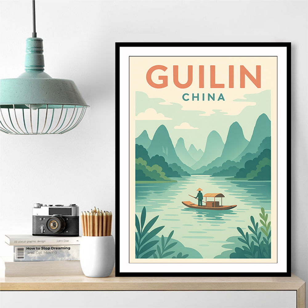 Guilin China Travel Poster