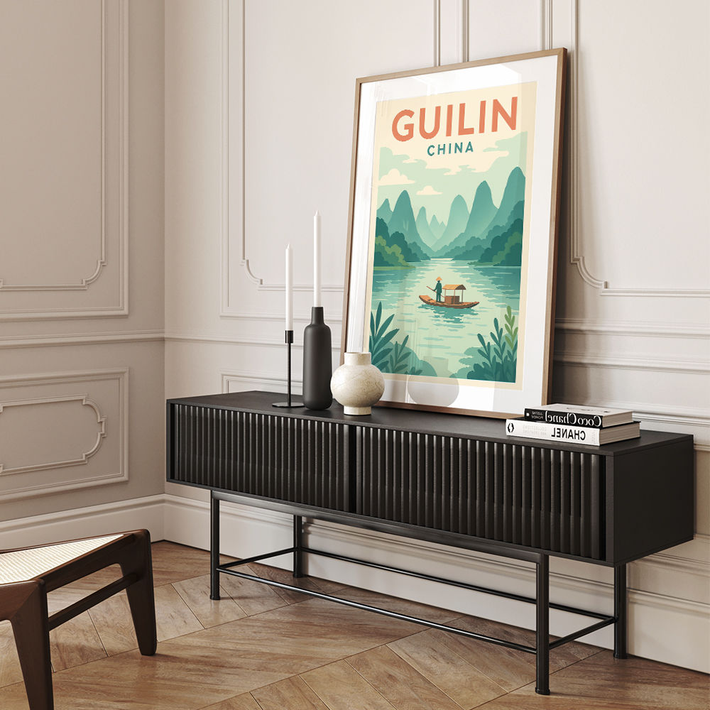 Guilin China Travel Poster