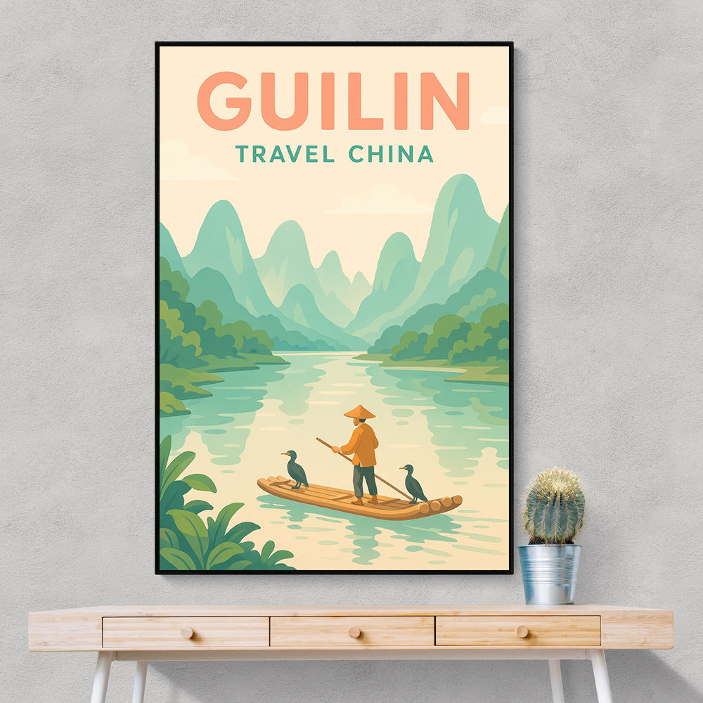 Guilin China Travel Poster 1