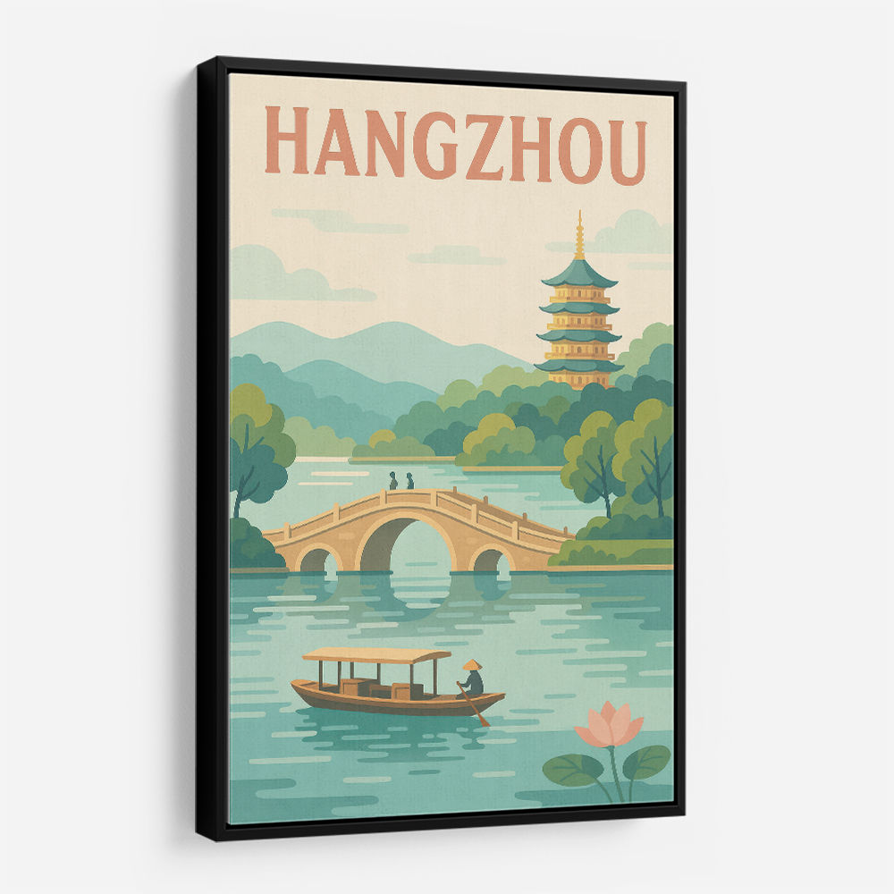 Hangzhou China Modern Poster