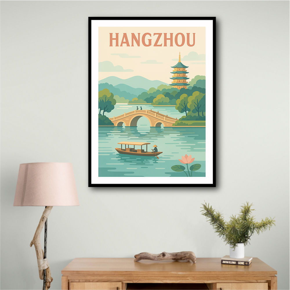 Hangzhou China Modern Poster