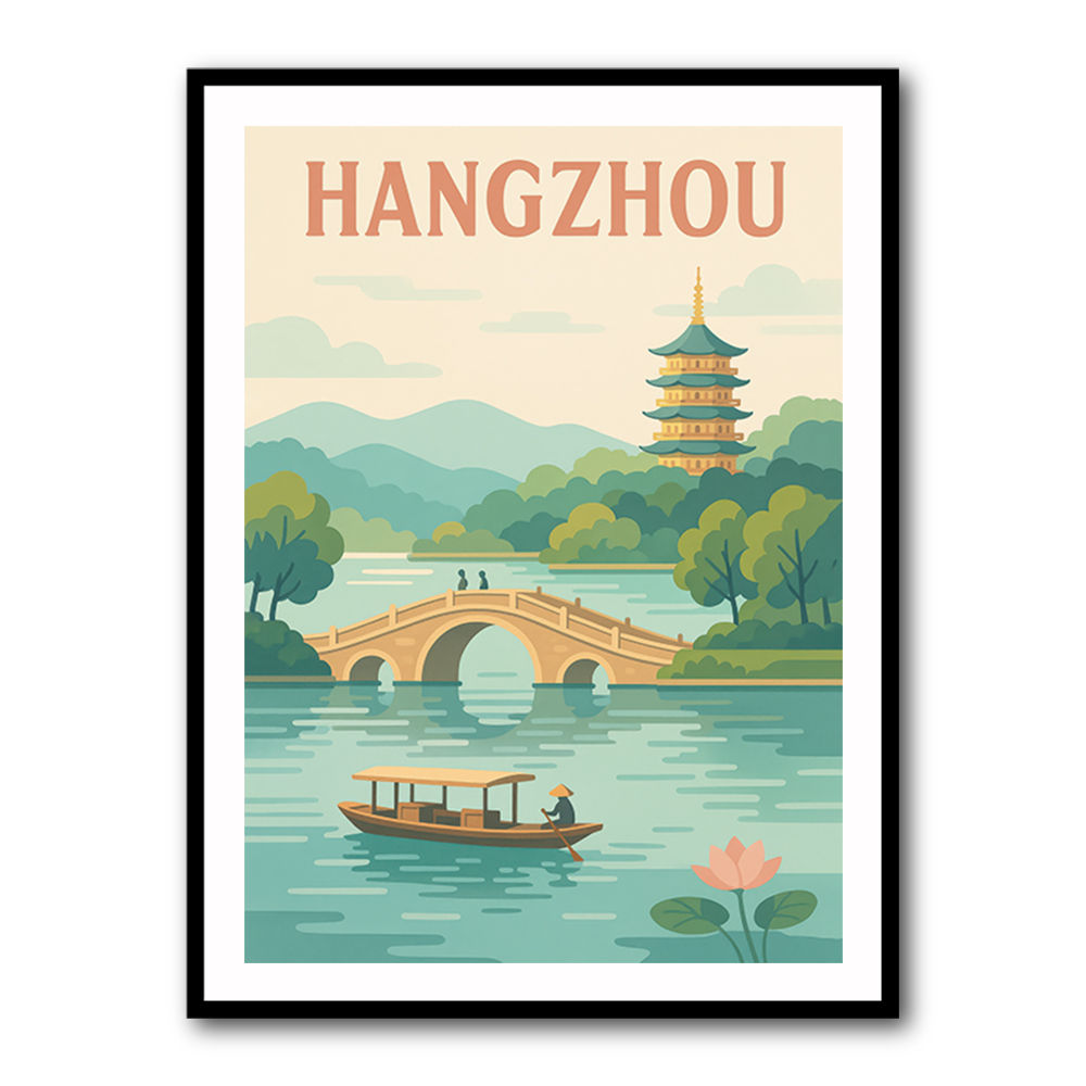 Hangzhou China Modern Poster