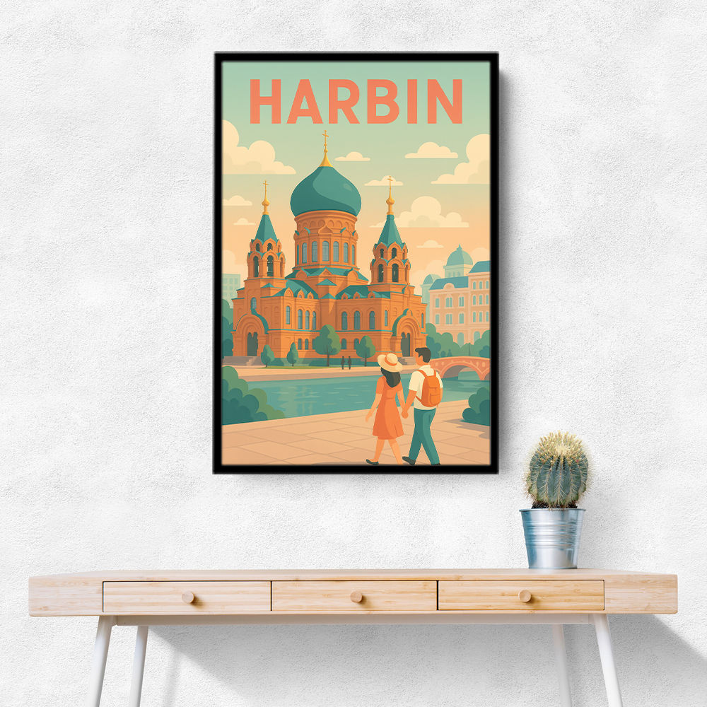 Harbin China Travel Poster 1